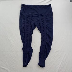 Sweetflexx High Rise Resistance Leggings Compression Womens 20 Blue Sculpting